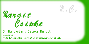 margit csipke business card